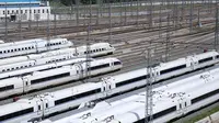 Kereta cepat yang dikelola China Railway Corporation. (Liputan6.com/Isna Setyanova) 