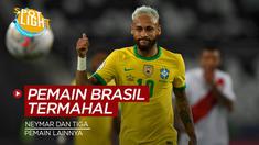 Berita video spotlight tentang empat pesepak bola Brasil dengan nilai transfer tertinggi sepanjang sejarah.