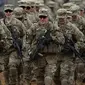 Tentara AS sedang melakukan latihan bersama dengan berbagai kelompok militer internasioal (AP?Mindaugas Kulbis)