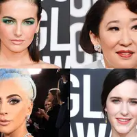 Tatanan rambut dan makeup selebriti paling gemilang di red carpet Golden Globes 2019. (Foto: istimewa)