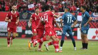 Timnas Indonesia melawan Brunei Darussalam di KLFA Stadium, Kuala Lumpur, Senin (26/12/2022). (Bola.com/Zulfirdaus Harahap)