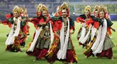 BRI Super League 2025/2026 resmi dibuka di Surabaya, Jumat (8/8/2025). Berlangsung di Gelora Bung Tomo, sebelum laga antara Persebaya Surabaya kontra PSIM Yogyakarta, seremoni pembukaan berlangsung meriah dan penuh makna. (Bola.com/Abdul Aziz)