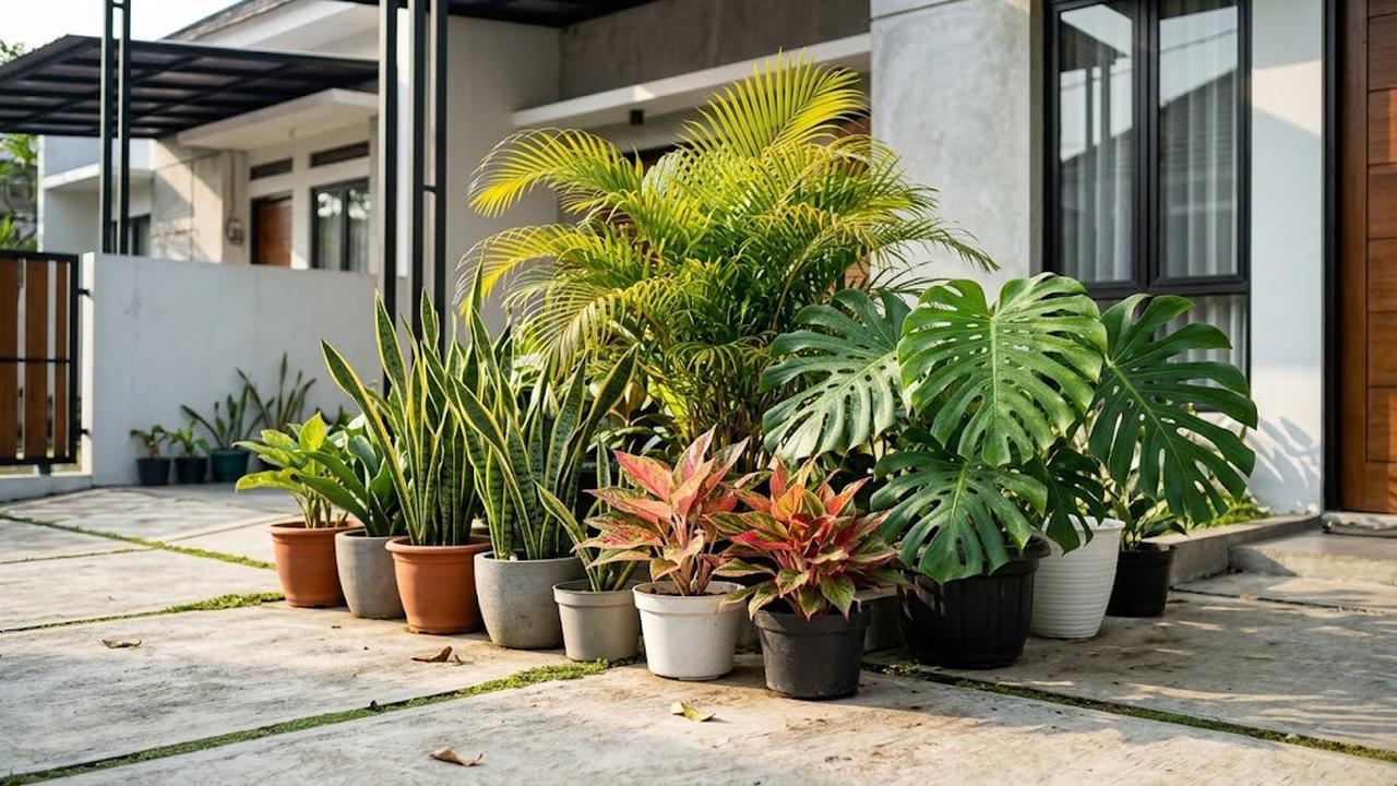 10 Tanaman yang Cocok untuk Rumah dengan Halaman Berlantai Semen: Bikin Halaman Lebih Hijau