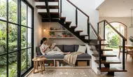 6 Model Area Duduk di Bawah Tangga Rumah Minimalis, Hemat Ruang dan Estetik