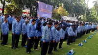 Guru di Jakarta memperingati Hari Guru 2014 (Liputan6.com/Johan Tallo)