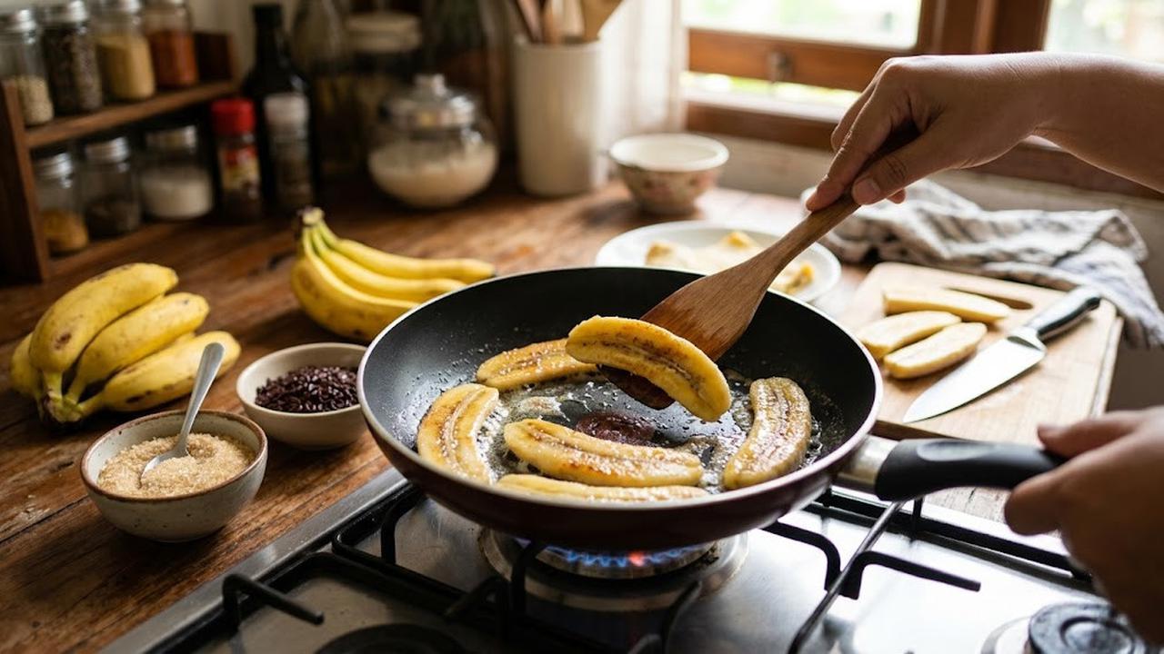Cara Membuat Dadar Gulung Pisang Coklat