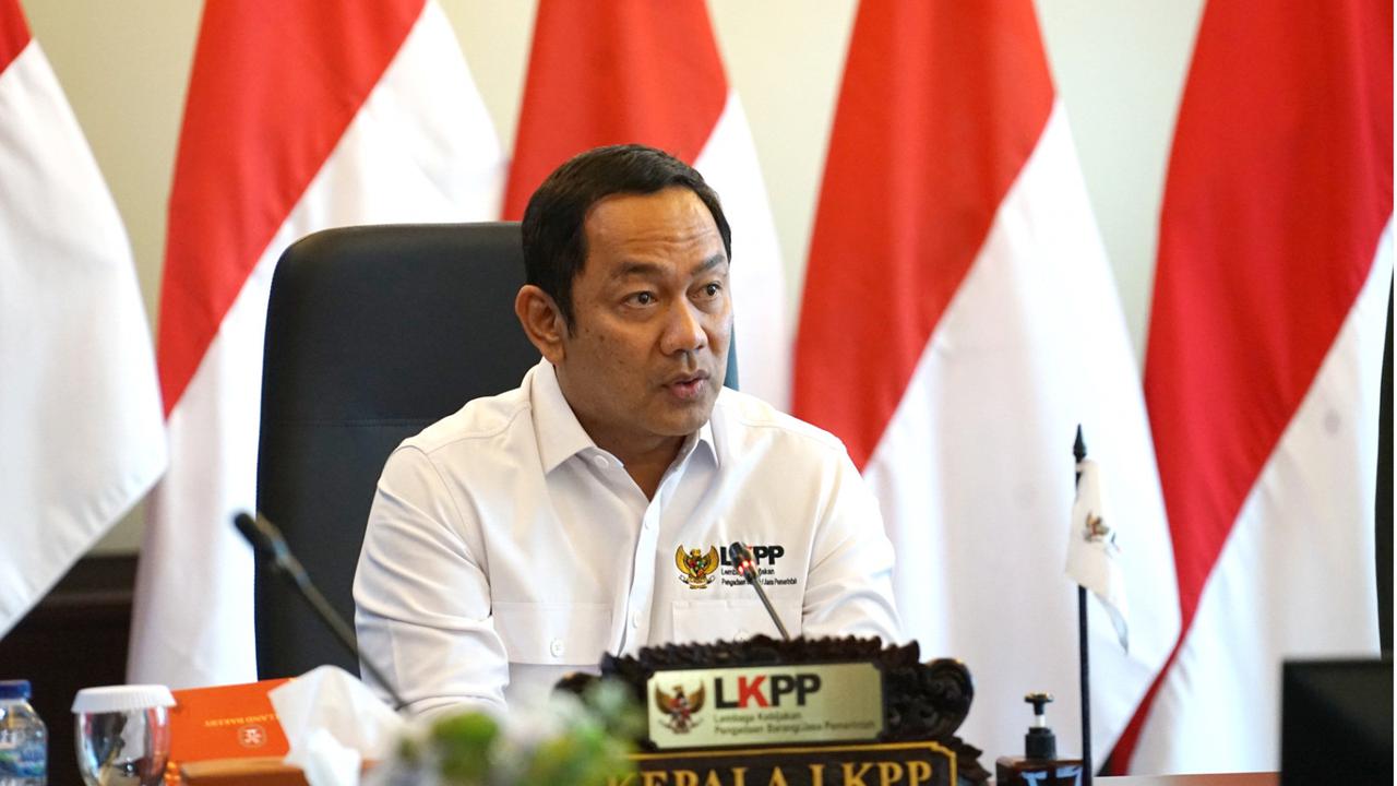 Kepala LKPP Hendrar Prihadi saat menerima pimpinan Komisi Pemilihan Umum (KPU). (Istimewa)