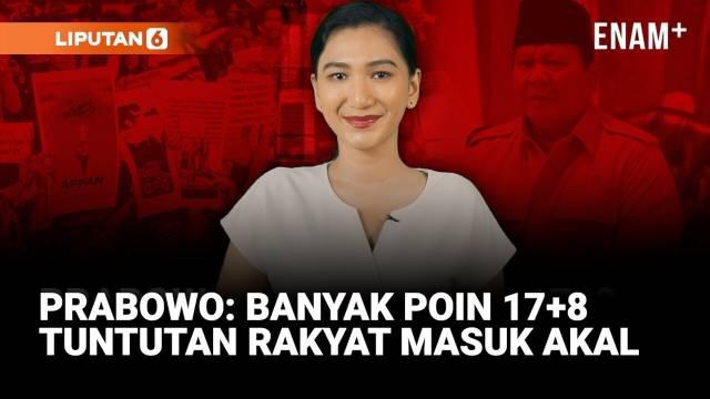 Presiden Prabowo Subianto angkat bicara soal 17+8 Tuntutan Rakyat yang menjadi sorotan dalam gelombang demonstrasi Agustus–September 2025. Menurutnya, sebagian tuntutan masuk akal, sementara sisanya masih perlu diperdebatkan.