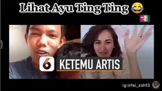 Ada-ada saja reaksi pemuda ini ketika tidak sengaja bertemu Ayu Ting-Ting di aplikasi.