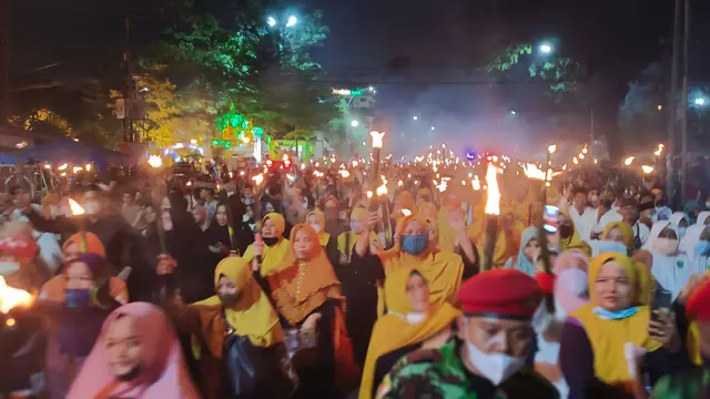 Pawai Obor di Medan