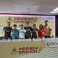 Press Conference Kapal Api Indonesia Open 2024 di Istora Gelora Bung Karno.&nbsp;(Liputan6.com/Rossa Izza Amalia)