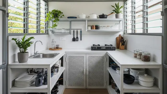9 Desain Dapur Cantik dari Baja Ringan yang Adem, Solusi Sirkulasi Maksimal