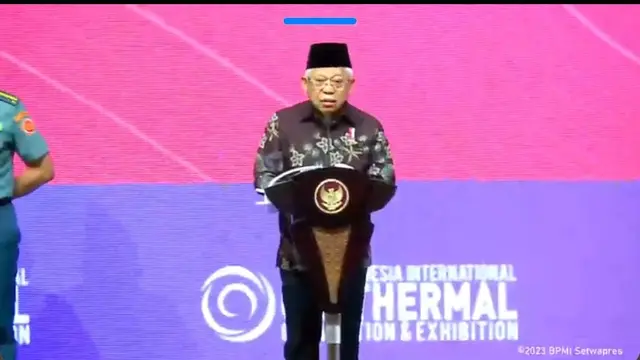Wakil Presiden Ma'ruf Amin menyebut pemerintah menargetkan ada pembangkit listrik tenaga panas bumi yang terpasang sebesar 60 gigawatt (GW) di 2060 mendatang.