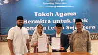 Kementerian Agama dan UNICEF resmi menjalin kerja sama melalui penandatanganan Nota Kesepahaman (MoU) untuk memperkuat perlindungan hak anak di Indonesia. (Istimewa)