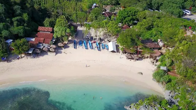 Pantai Ngandong di Yogyakarta salah satu pilihan destinasi wisata libur lebaran idul fitri