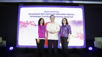 (ki-ka) dr. Bernie Endyarni Medise, Sp.A (K), MPH, Dokter Tumbuh Kembang Anak RSCM, Prof. dr. Badriul Hegar, Sp.A(K), Ph.D, Pakar Gastrohepatologi, Vera Itabiliana S. Psi, Psikolog Anak di Lembaga Psikologi Terapan Universitas Indonesia mendiskusikan problema feeding difficulties pada anak