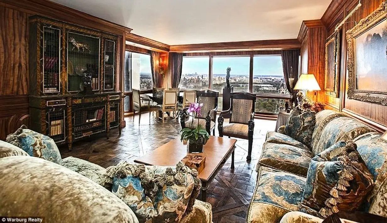 Apartemen ini di bangun tahun 1983 dan terdapat sudut pemandangan ke arah Empire State Building, the Chrysler Building dan Freedom Tower. (@warburg realty) 