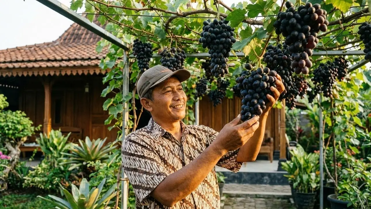 Tips Anggur Berbuah Besar dan Lebat
