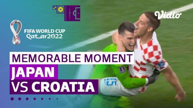 Berita video momen adu penalti dalam laga 16 besar Piala Dunia 2022 antara Timnas Jepang melawan Timnas Kroasia, Senin (5/12/2022) malam hari WIB.