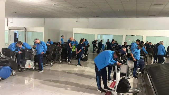 Pemain timnas negara peserta Piala Dunia U-17 mulai berdatangan melalui Bandara Soekarno-Hatta