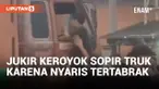 Nyaris Tertabrak, 4 Juru Parkir di Bogor Keroyok Sopir Truk