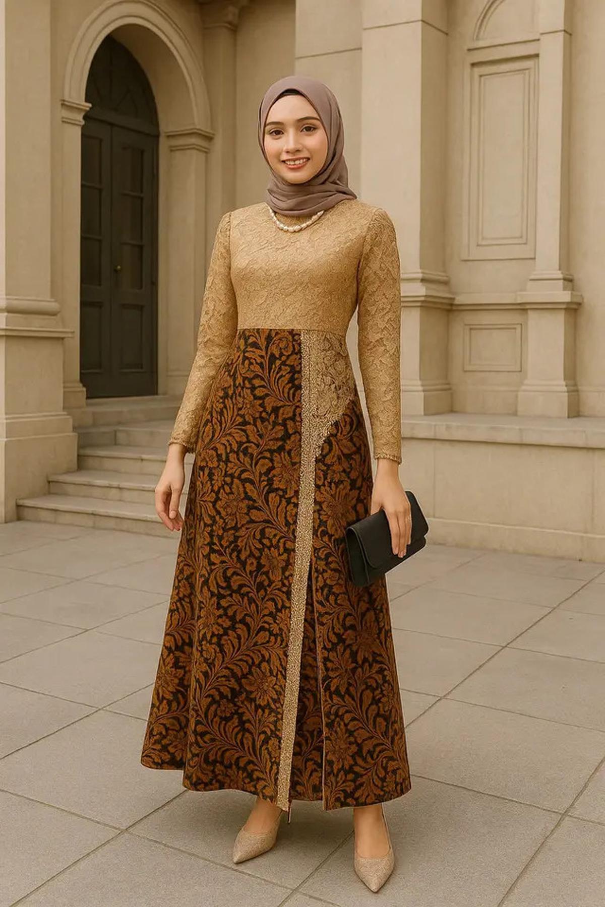 6 Rekomendasi Gamis Batik Belah Samping Modern 2025, Tampil Trendi dan Anggun