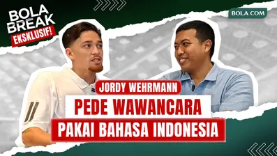 Eksklusif! Masih Belum Juga Dinaturalisasi, Ada Apa dengan Jordy Wehrmann? Gelandang berdarah Indonesia itu tampil percaya diri ngobrol menggunakan bahasa Indonesia dalam podcast Bola Break. Jordy juga berbicara mengenai kedekatannya dengan Indonesia serta peluangnya untuk memperkuat Timnas Indonesia di masa depan.