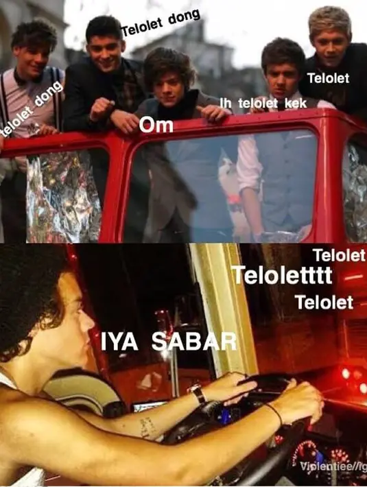 Boy Band luar negeri gak mau ketinggalan minta telolet. (instagram)