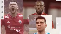 Fabiano Beltrame, Zah Rahan, dan Marko Simic. (Bola.com/Dody Iryawan)