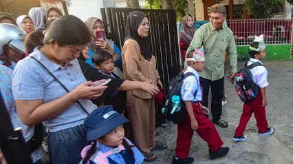 Antusias Siswa Baru Sambut Hari Pertama MPLS