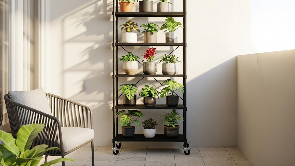 7 Ide Desain Teras Kecil Bisa Buat tempat Jemur Tanaman, Solusi Cerdas Memanfaatkan Ruang