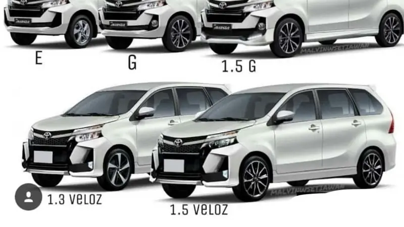 Bocoran varian Toyota Avanza