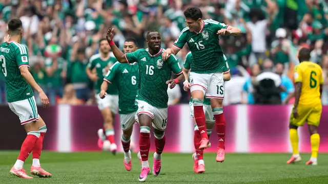 Foto: Momen Gol Pertama di Piala Dunia 2026, Julian Quinones Bawa Tuan Rumah Meksiko Unggul saat Waktu Belum Genap 10 Menit