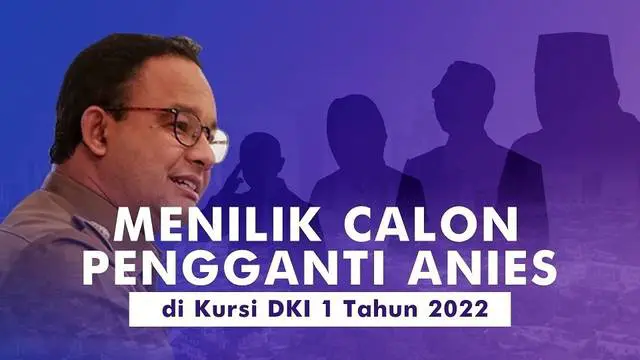 Terkait pengganti Anies Baswedan di kursi DKI 1, muncul sejumlah nama kandidat.