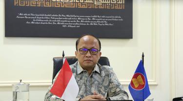 Sekjen Kementerian Ketenagakerjaan sekaligus SLOM Chair ASEAN, Anwar Sanusi. (Dok Kemnaker)