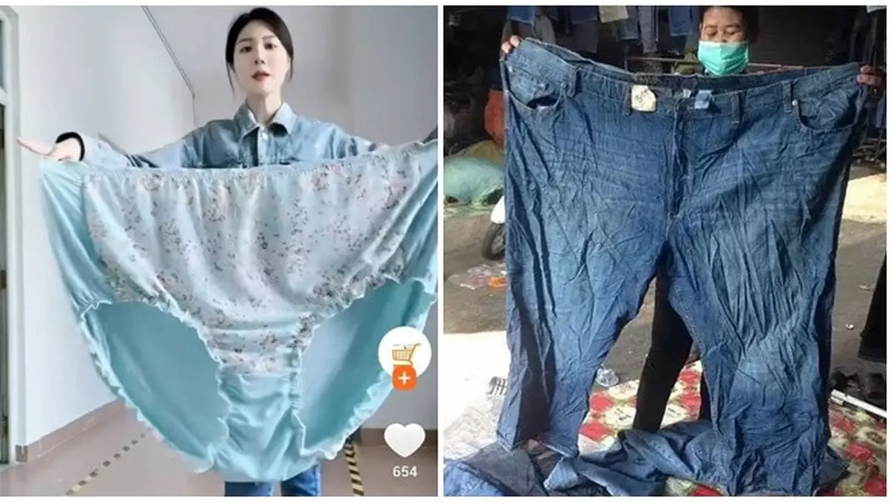 6 Potret Celana Ukuran Jumbo Ini Bikin Geleng Kepala, Bisa Dipakai Dua Orang