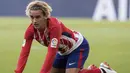 Pemain andalan Atletico Madrid, Antoine Griezmann menempati urutan kelima untuk pemain dengan nilai jual tinggi di pasaran bursa transfer. Antoine dibanderol sekitar 80 juta euro. (Sven Hoppe/dpa via AP)