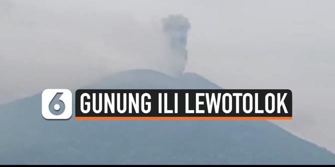VIDEO: Gunung Api Ili Lewotolok Erupsi Lagi