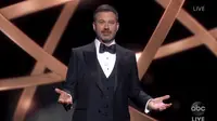 Jimmy Kimmel dalam Emmy Awards 2020. (The Television Academy dan ABC Entertainment via AP)