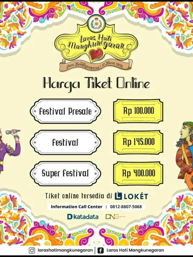 Marion Jola, RAN, Hingga Vina Panduwinata Siap Ramaikan Laras Hati Mangkunegaran Musik Festival 2023. (Ist)