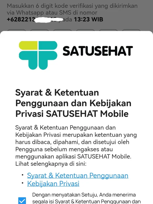 Aplikasi Satu Sehat Mobile.