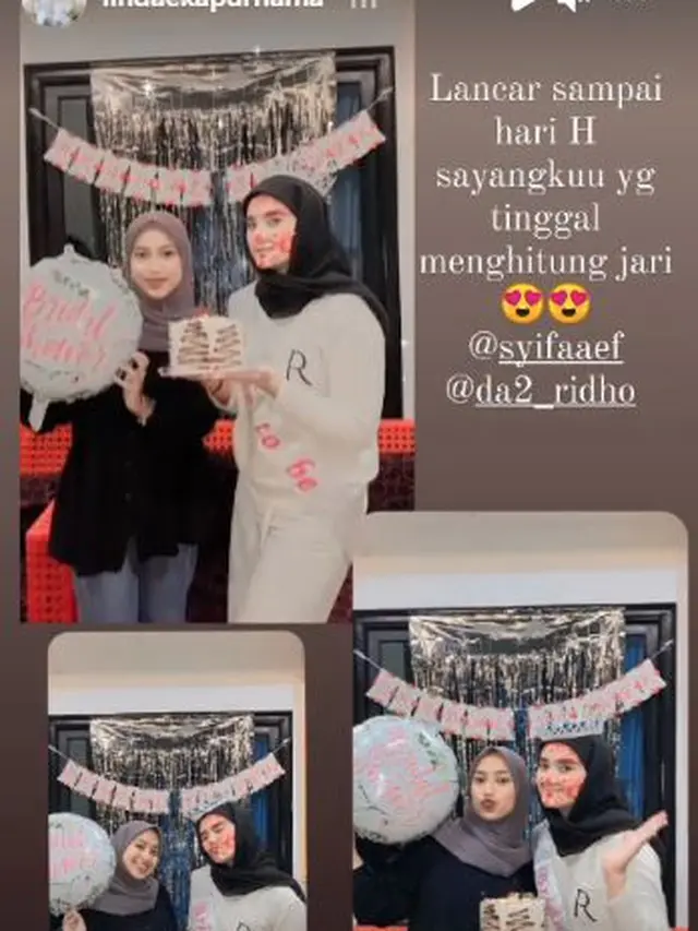 6 Momen Bridal Shower Syifa Calon Istri Ridho DA, Seru Bareng Sahabat