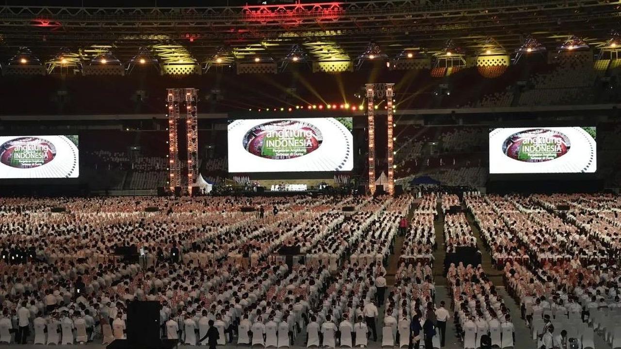 Pemecahan Rekor Pagelaran Angklung Terbesar