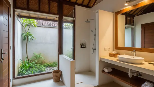Rumah di Kampung tapi Punya Kamar Mandi Ala Resort yang Mewah yang Tidak Sombong