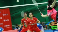 Ganda campuran Beno Drajat/Yulfira Barkah gagal sumbang poin untuk Indonesia melawan Thailand di semifinal  Asia Junior Championships 2015 (badmintonindonesia.org)
