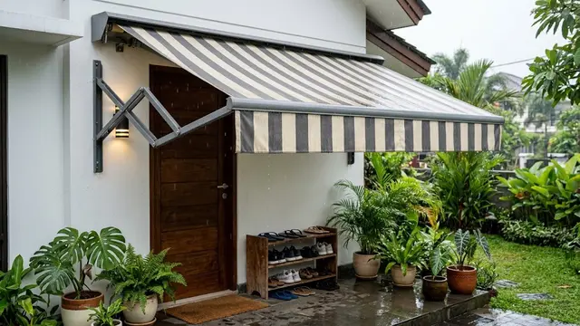 Kanopi Kain Awning Lipat