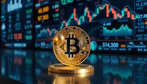 Aset digital kripto Bitcoin. (Foto by AI)