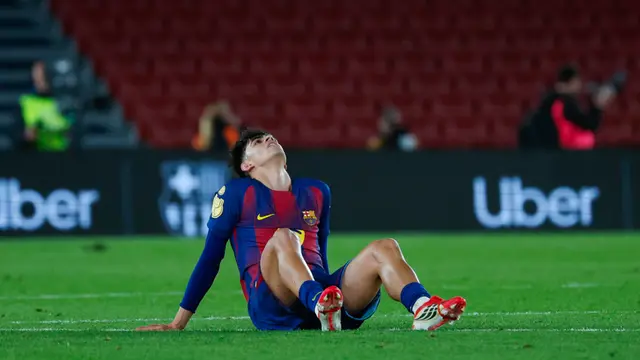 Foto: Reaksi Pemain Barcelona Setelah Kemenangannya Jadi Sia-sia, Tersingkir dari Copa del Rey