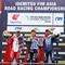 Rheza Danica Ahrens (paling kiri) saat naik podium pada Race 2 AP250 ajang ARRC Sepang 2026. (PT Astra Honda Motor)