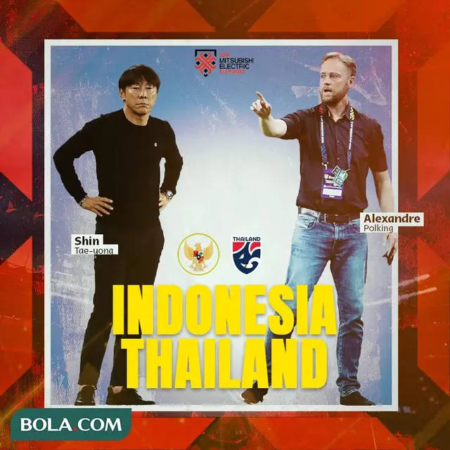 Piala AFF - Timnas Indonesia Vs Thailand - Alexandre Polking Vs Shin Tae-yong